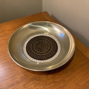 Dura Brass Art Deco Serving Bowl